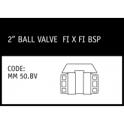 Marley Philmac Ball Valve 2" FI x FI BSP - MM 50.BV